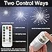 Joomer 2 Pack LED Decorative Lights,120 LED Dimmable Fairy Lights,8 Modes Twinkle Starburst Lights, Waterproof Battery Operated with Remote Control for Home, Patio, Parties, Wedding, Christmas (White)