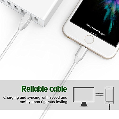 image for Aitaton MFi Certified iPhone Charger Lightning Cable 4 Pack[3/6/6/10FT