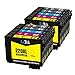 LxTeK Remanufactured Ink Cartridge Replacement Set For Epson 220XL (4 Black|2 Cyan|2 Magenta|2 Yellow) 10 Pack T220XL120 T220XL220 T220XL320 T220XL420 Compatible With WF-2660 WF-2750 XP-420 XP-424