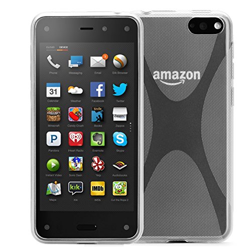 Exact Amazon Fire Phone Case [JUMP Series] - X Design SoftGel Flexible TPU Case Cover for Amazon Fire Phone (2014)