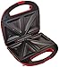 Brentwood  TS-240R  Non-Stick  Compact  Dual  Sandwich  Maker,  Red