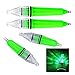 JSHANMEI 4pcs Fishing Light Green LED Underwater Super Waterproof Night Fishing Light Lure for Attracting Bait and Fish Deep Drop Underwater