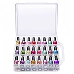 Makartt Universal Clear Nail Polish Organizer Holder for 48 Bottles Adjustable Dividers Space Saver