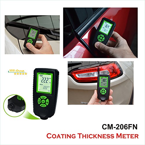 Coating Thickness Gauge CM-206FN Digital Paint Meter/Best for Automotive Paint Thickness Measurement (Resolution 0.001mils)