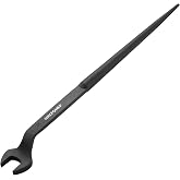 MAXPOWER 3/4-inch Spud Wrench, Continuous Taper Handle for Bolt Alignment | 60&deg; Offset Ironworker Wrench Ideal for Steel Erection, Construction Applications