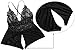 Avidlove Women Teddy One Piece Babydoll Lingerie Lace Outfits V Halter Bodysuit Mesh Romper