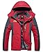 Lega Mens Waterproof Insulated Fleece Ski Jacket Windproof Hooded Rain Jacket
