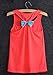 Girls Kids Anchor Vest Sleeveless Summer Clothes Cotton Tank Tops Bowknot T-Shirt (8-9years)