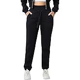 AARYA Sweatpants for Women Fleece Lined Winter Thermal Travel Pants Cold Weather Golf Hiking Work Casual with Pockets