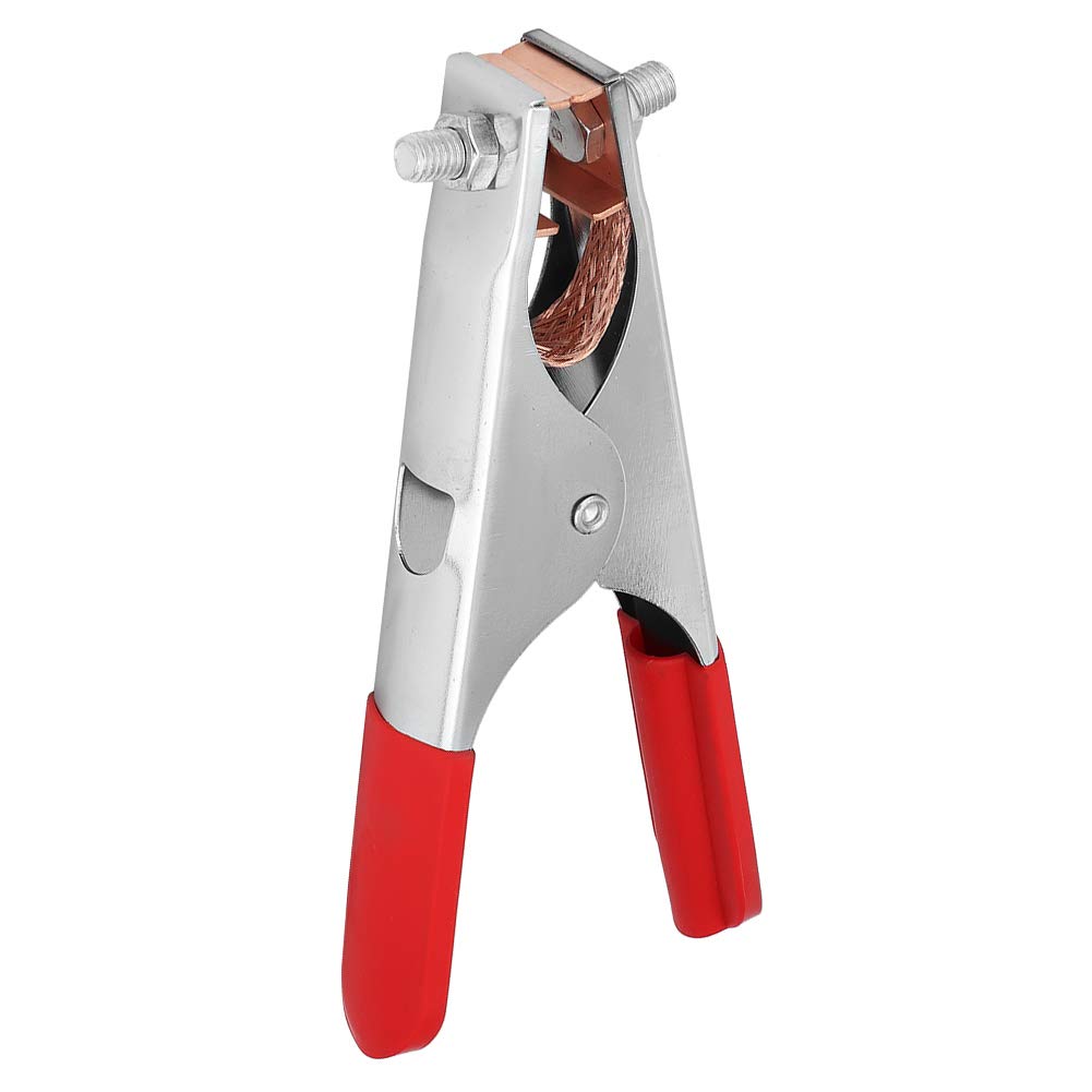 Welding Clamp 300A Ground Cable Clip Nickel Plated Brass Earth Ground Clamp Tool for Welding Machine