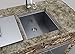 SUNSTONE B-SK20 Over/Under Height Single Basin Sink with Cover, 20