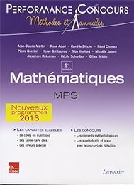 Mathématiques, 1re année MPSI