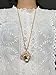 Neoglory 14k Gold Plated Yellow Crystal Animal Leopard Long Necklace Pendants 30