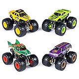Monster Jam Official Die-Cast 1:64 Scale Double 2 Pack (Bro Dozer, Gas Monkey, Dragon, Jester)