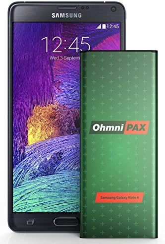 OhmniPax Replacement Battery for Samsung Galaxy Note 4, 3220mAh Li-ion Battery [NFC/Google Wallet Capable]