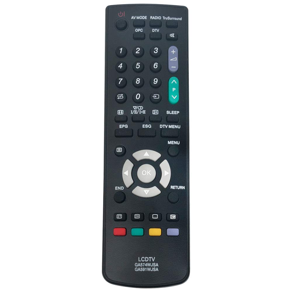 VINABTY GA574WJSA GA591WJSA Remote Control replacement fit for Sharp LC32AD5E LC32AD5E-BK LC37D44EBK LC37D44E LC37AD5EBK LC32D44EBK LC37AD5E LC37AD5EKB LCD TV