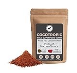 Wild Cocotropic Raw Cacao Drink Elixir with Reishi, Chaga, Raw Maca, Turmeric | Nootropic Hot Cocoa Beverage, Add to Smoothies, Shakes, Coffee (4 ounce)
