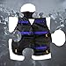 Tinksky Tactical Vest Adjustable for Nerf N-Strike Elite Battle Game gifts for men (Black+Blue)