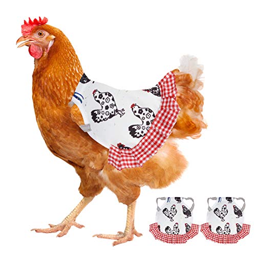 BHDD 2er Pack Hühnersattel, süße Stoff-Hühnerschürze, für Geflügelschutzhühner(Type A) – Bild 6