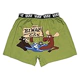 Lazy One Beware Natural Gas Boxer Shorts for Men