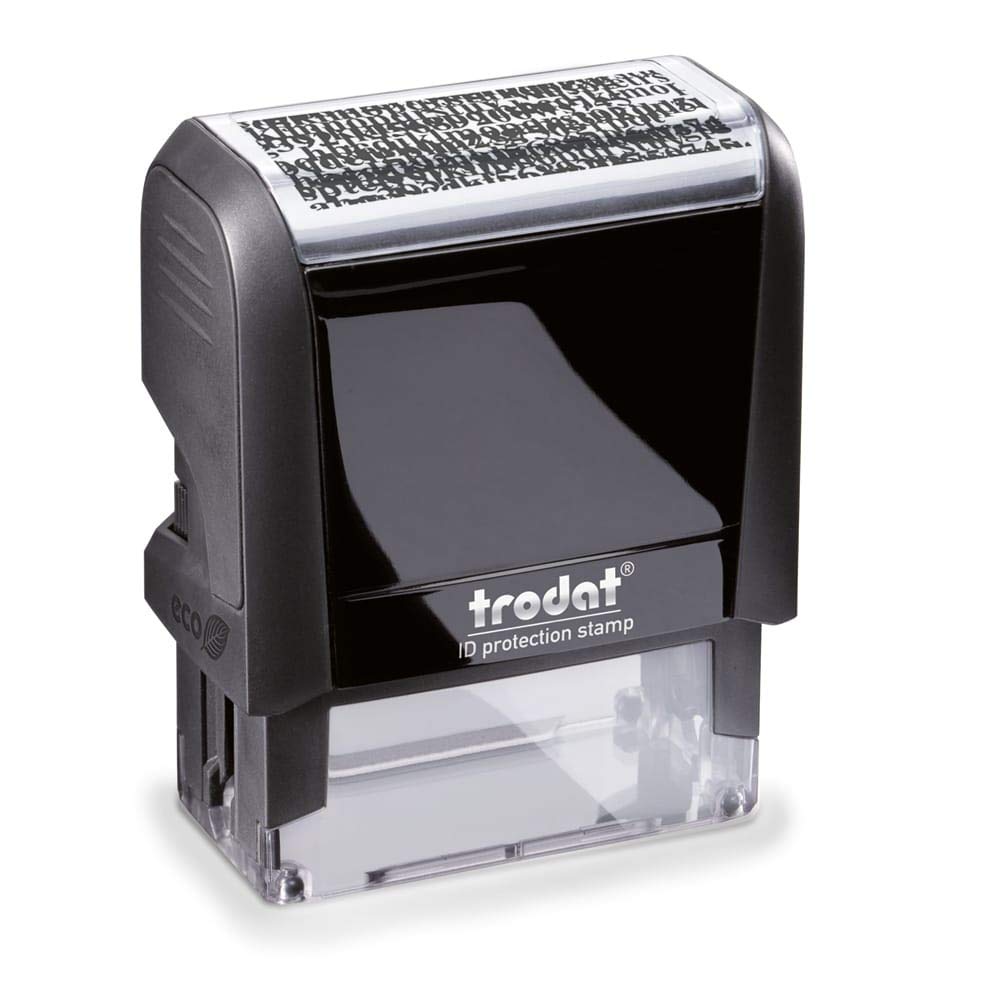 Trodat Printy 4912 'Datenschutz' (Privacy) Stamp - Black [German Language]