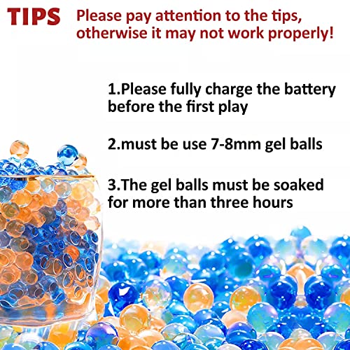 EMERBU Splatter Gel Ball Blaster Tracer with 5000 Gel Beads, Backyard