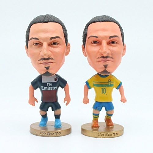 Dazarda Shop High 2.5" Paris Saint-Germain PSG Zlatan Ibrahimovic Sweden Action Figure-2pcs.