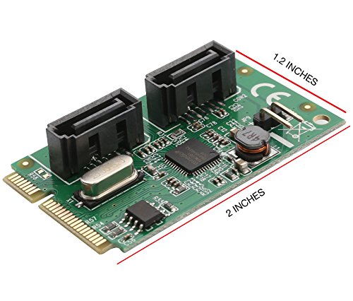 Syba 2 Port SATA III Mini PCI-e Pci-express Card full size Components Other SD-MPE40056