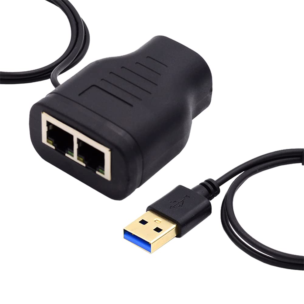 NFHK 100Mbps STP UTP RJ45 8P8C Plug to Dual RJ45 HUB Splitter Network Ethernet Switcher Adapter