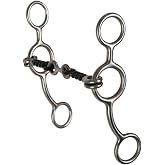 Schneiders Twisted Wire Dog Bone Stainless Steel Snaffle Horse Bit | 5" Sweet Iron Mouthpiece | 6" Shanks | Double-Jointed for Even Pressure | Encourages Salivation and Responsiveness