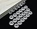 Clear Glass Table Top Bumper Non- Adhesive,Glass Table Top Spacer,2mm Thickness.25Count