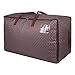 DOKEHOM 100L Large Storage Bag, Fabric Clothes Bag, Thick Ultra Size Under Bed Storage, Moisture Proof (Brown)