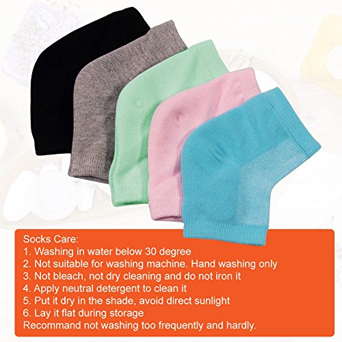 The Moisturizing Gel Heel Socks are the perfect solution for anyone suffering from dry and cracked heels. Made with a flexible cotton blend material, these socks are incredibly comfortable and breathable. The toeless design allows your toes to breathe while your heels are being moisturized, providing long-lasting relief from the pain associated with cracked heels.
