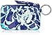 Vera Bradley Women's Cotton Zip ID Case Wallet, Katalina Blues, One Size