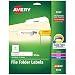Avery File Folder Labels, 6667 x 3.4375", White, Pack of 150 (08593) primary