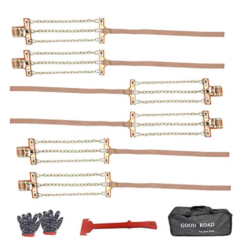 FUNDRIVING Tire Chains,Snow Chains for SUV,Truck,RV of Tire Width 8.5