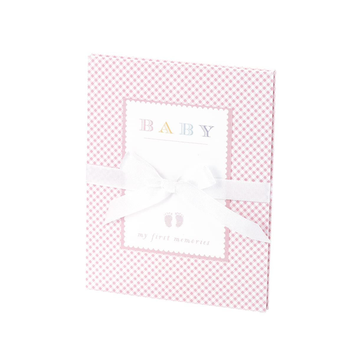 Rössler Leporello Baby Girl 13301928000 White Pages Pink 150 x 190 mm Birth and Christening Folding Book Accordion Photo Album 1 Piece