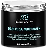 Radha Beauty Dead Sea Mud Mask for Face and Body - 8.8 oz