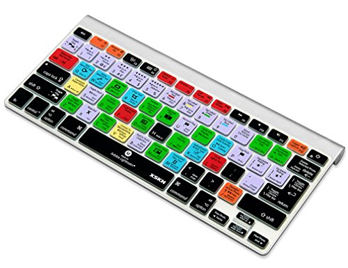 XSKN Adobe Lightroom Keyboard Silicone Skin Cover for MacBook Air 13, Pro 13, 15, 17 and Wireless keyboard