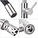 HOMEIDEAS Faucet Connector Braided Stainless Steel Supply Hose 3/8