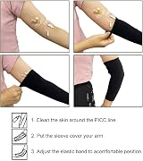 WXFEXIA PICC Line Sleeve Protector, Breathable Arm Cover, 2 PCS view 4