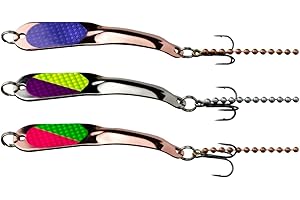 IRON DECOY Spoon Fishing Lures, 3 Pack Fishing Lures Kit, Casting, Trolling, Jigging, Ice, Lake, River, Stream, Freshwater, Trout, Bass, Walleye, Salmon, Crappie, Panfish