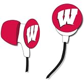iHip NCAA Wisconsin Badgers Logo Earbuds