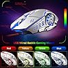 Wired-USB-Gaming-Keyboard-Mouse-Combo-Set-104-Keys-LED-Rainbow-Backlit-12-Multimedia-Keys-Gaming-Keyboard-2400DPI-6-Buttons-Optical-Mouse10-Lighting-Modes-RGB-Mice-Pad-Compatible-with-PC-Laptop-Mac Wired Gaming Keyboard and Mouse Combo, 104 Key LED Rainbow Backlight USB FN Multifunction Key Membrane Keyboard + 2400…