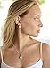 Mariell Vintage CZ Pear-Shaped Teardrop Necklace and Earring Jewelry Set for Bride, Prom & Bridesmaid
