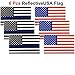 2Pack Bling License Plate Fram, Bling Crystal Stainless Steel Metal License Plate Frame for Women, Reflective American Flag Stickers Thin Blue Line Decal for Cars & Trucks (Multi)