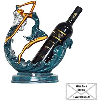 Christmas Wine Rack Beauty European Wine bottle holder Dancing Beauty Wine Stand Rack Individual Wine Storage with Classical Design Sculpture for House Office Coffee Shop Bar Restaurant Party Gift
