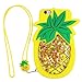 Liquid Flowing Glitter Pineapple Case with Strap for iPhone 6 Plus / 6s Plus 6+ 6s+ 6Plus 5.5