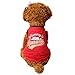 Mikey Store Pet Dog Cat Clothes Cute Panda Puppy Apparel Winter Warm Outwear Coat (Red, L)