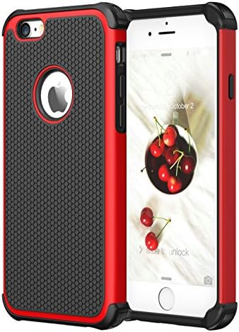 iPhone 6S Case,iPhone 6 Case CHTech Double Durable Shockproof Case for Apple iPhone 6/6S 4.7 inch -Red